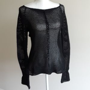 100% Cashmere Fishnet Sweater